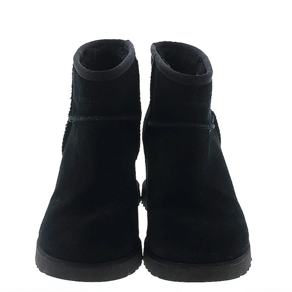 UGG Shoes - Ugg Classic Femme Ankle Wedge Booties 9.5 Black Suede